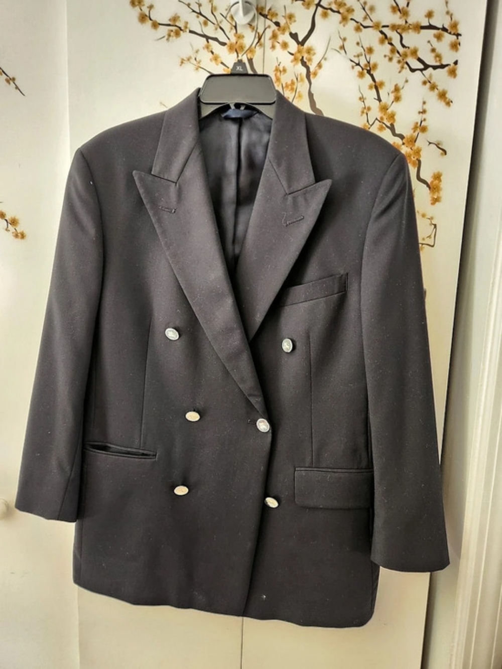 Burberry Double-Breasted Blazer in Black